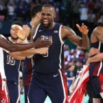 USA Basketball Team in Final of Paris Olympics