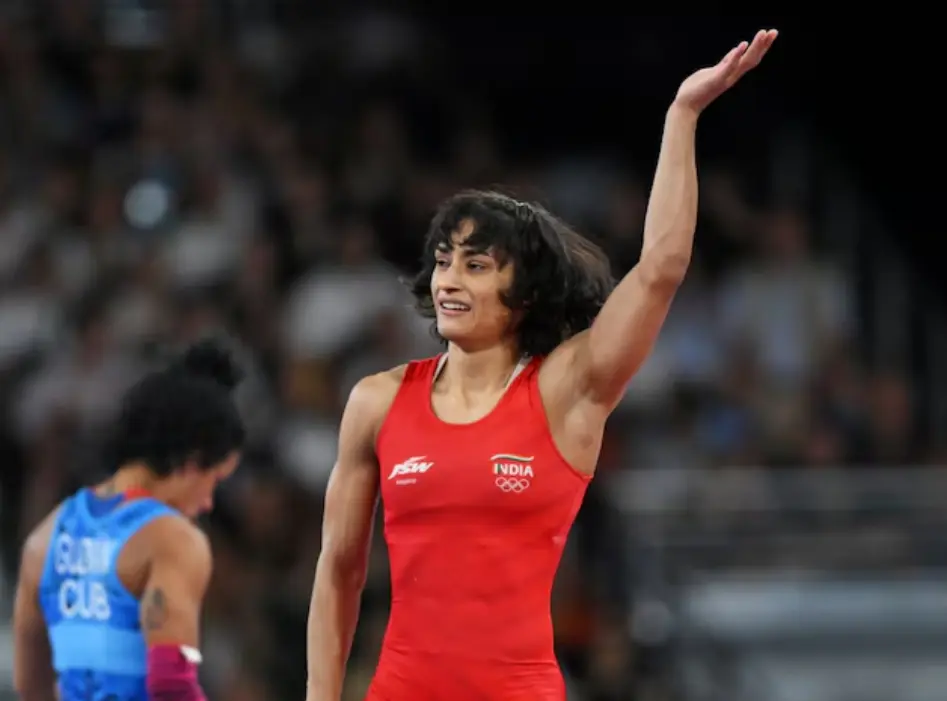 Vinesh Phogat during Paris Olympics 2024
