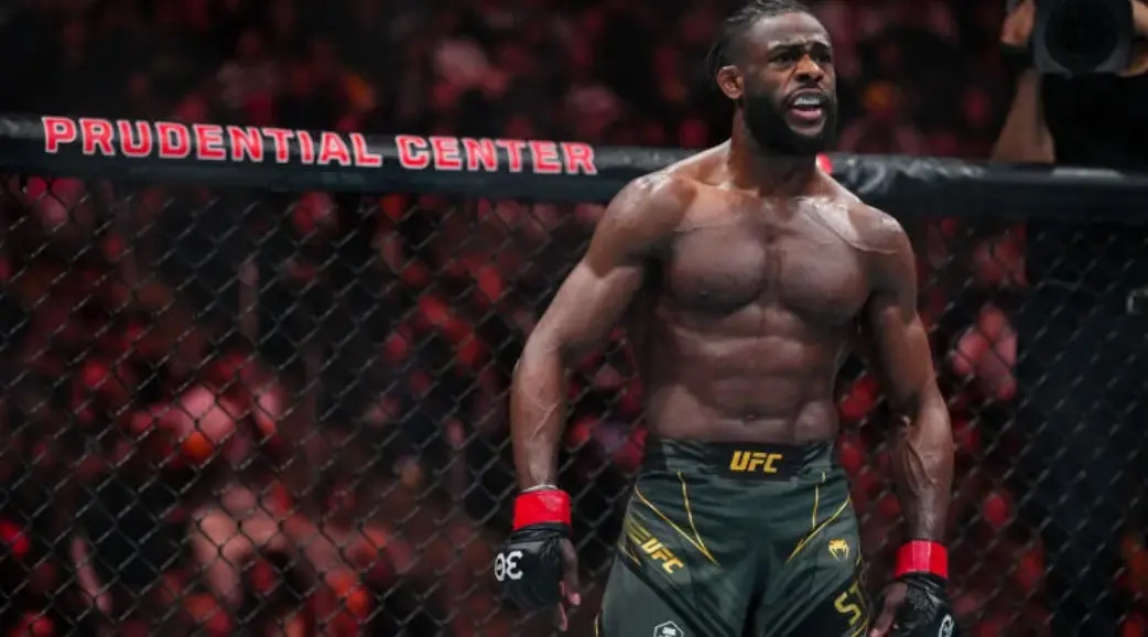 Aljamain Sterling during a fight