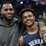 Lebron James and Bronny James Son-Father Duo