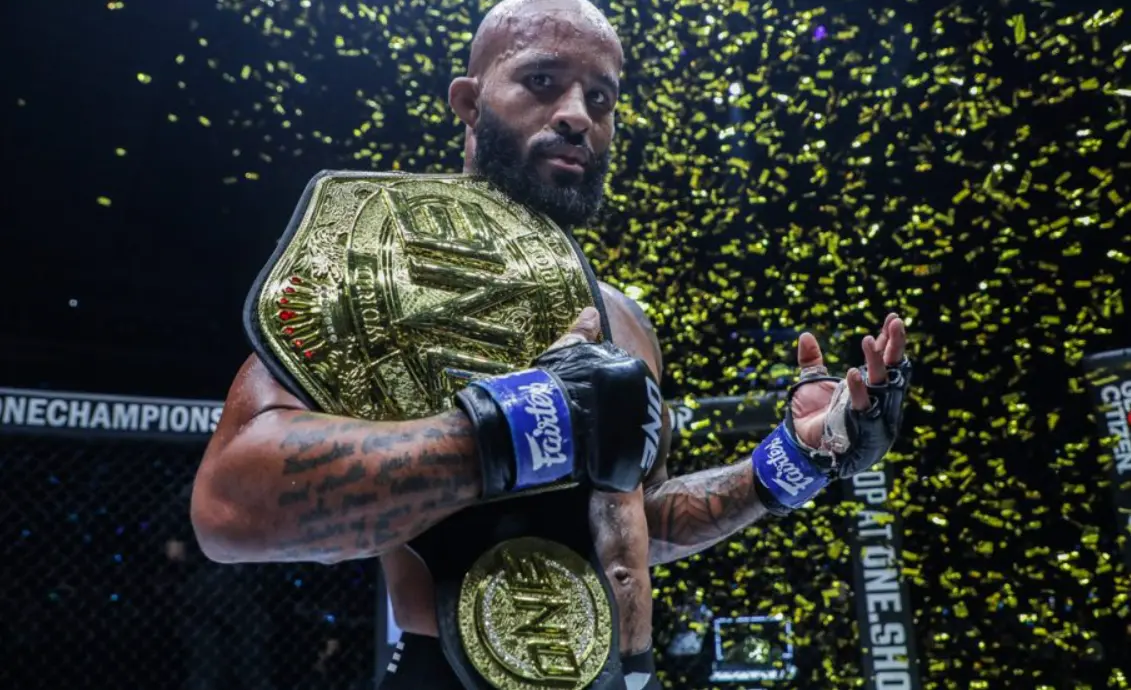 Demetrious Johnson Announces Retirement From MMA At Age 38 Demetrious Johnson celebrating his win
