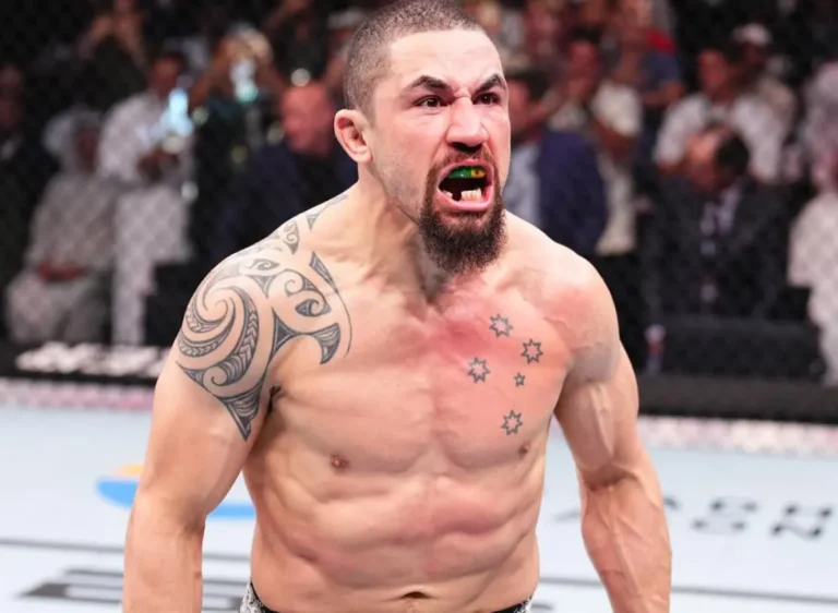 Robert Whittaker during his fight