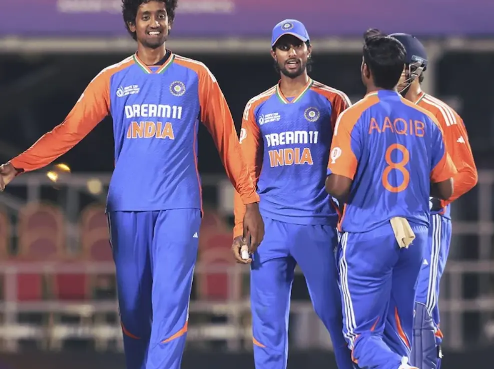 Emerging Teams Asia Cup 2024: India A vs Oman| Match Results| Scorecard| Award Winners| Stats Tilak Varma and Sai Kishore during a match