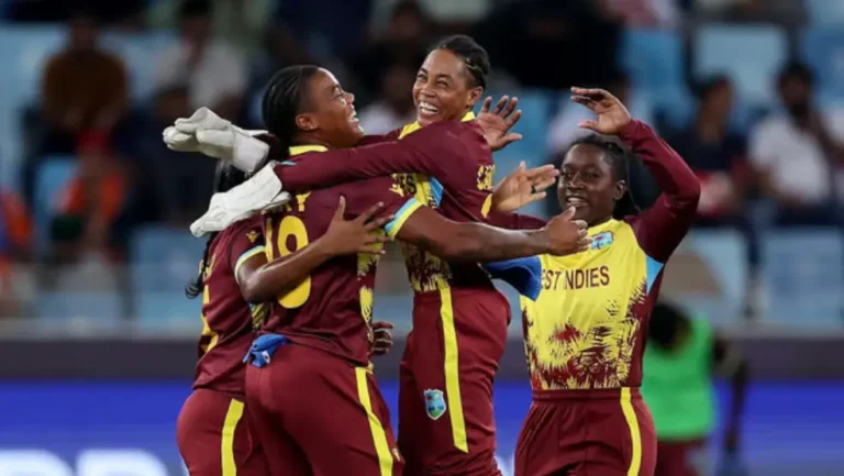 West Indies women players during a match
