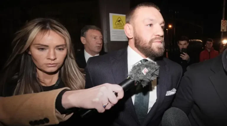 Conor McGregor after court proceedings