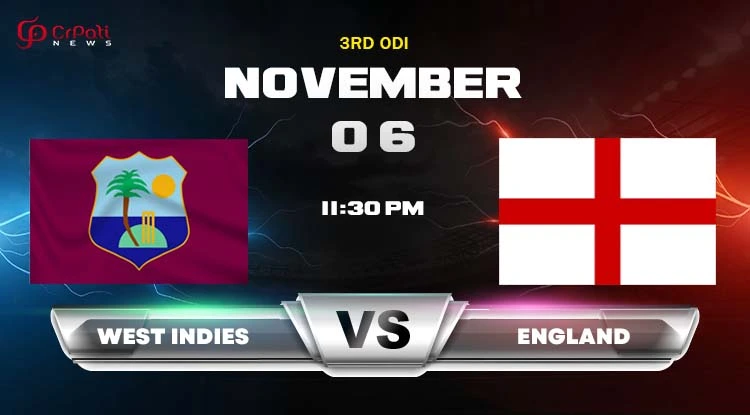 West Indies vs England 3rd ODI