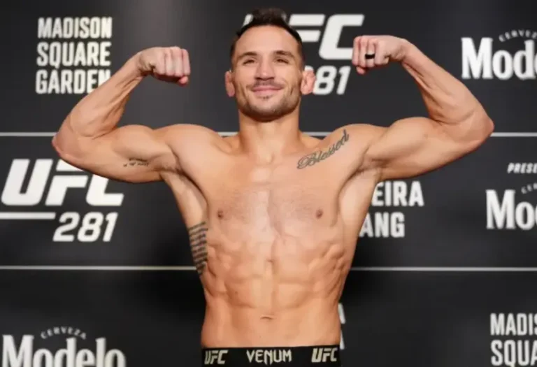 Michael Chandler during weight-ins