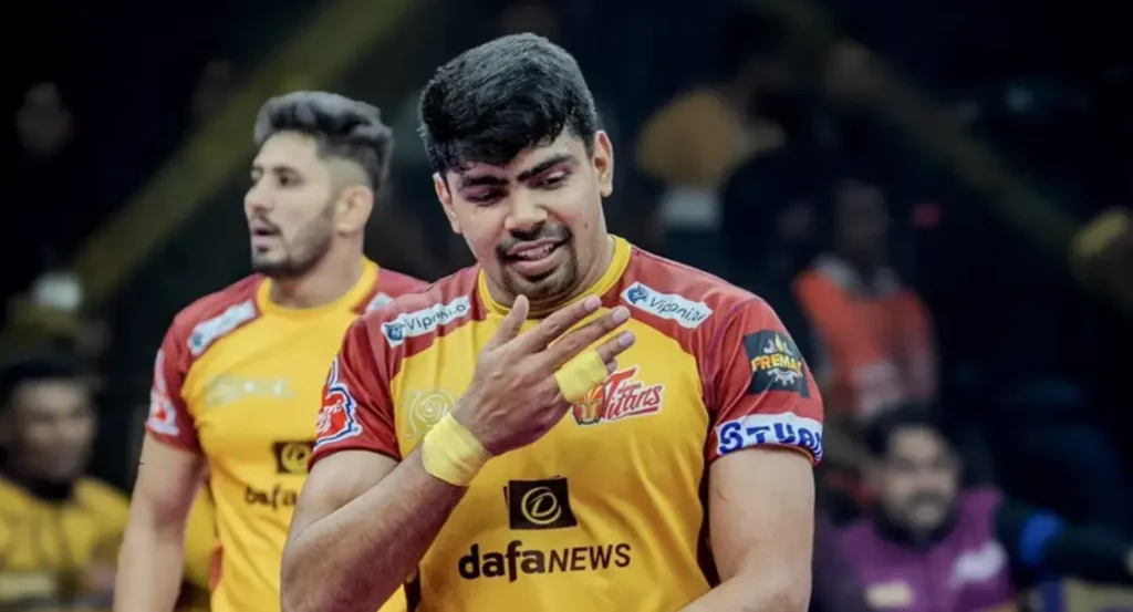 Pawan Sehrawat tops the chart of most raid points in a match