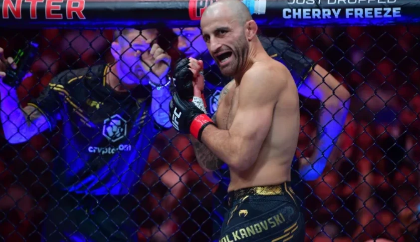 Alexander Volkanovski before his fight