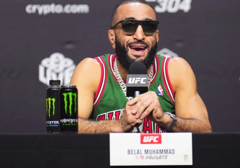 Belal Muhammad during press conference