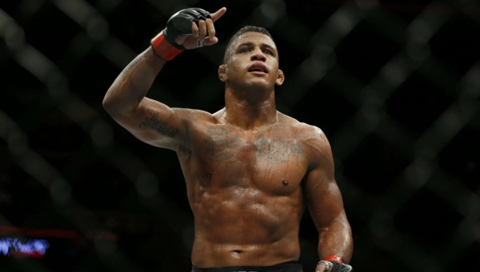Gilbert Burns during his fight