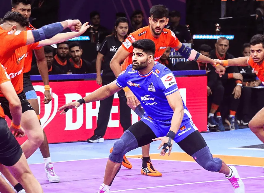 Haryana Steelers' raider during a match