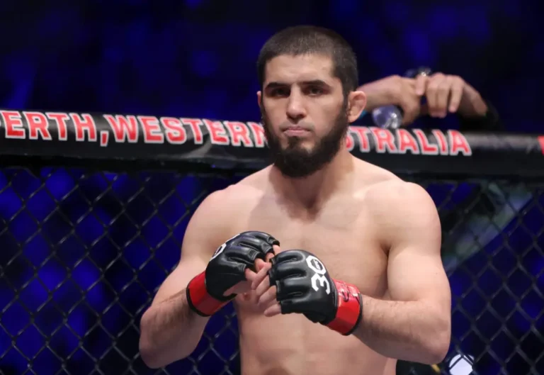 Islam Makhachev during his fight