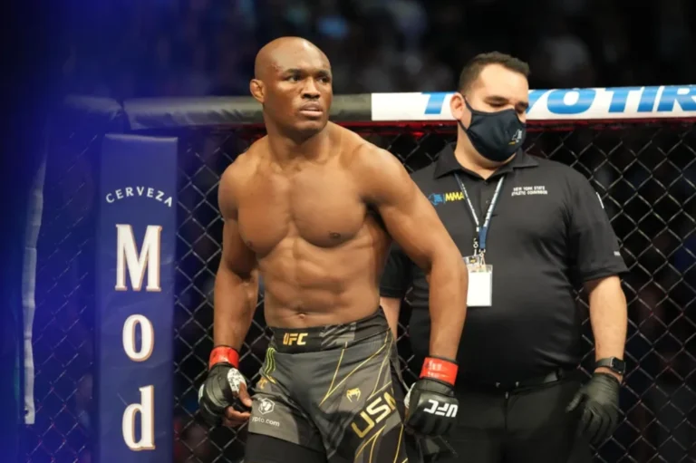 Kamaru Usman during his fight