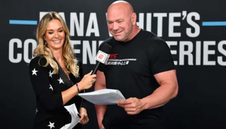 Laura Sanko and Dana White