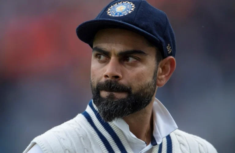Virat Kohli during a test match