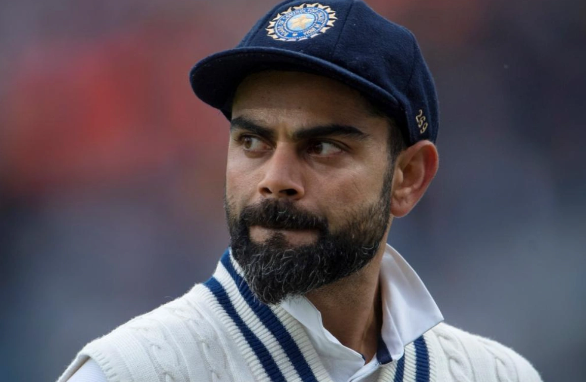 Virat Kohli during a test match