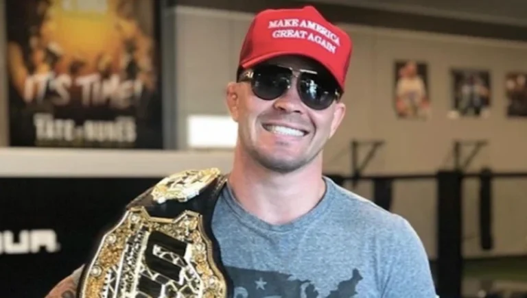 Colby Covington during an interview