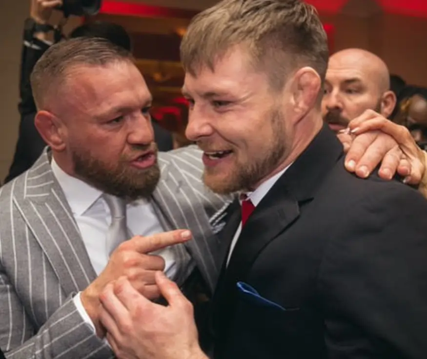 Conor McGregor And Bryce Mitchell And Other MMA Stars At Donald Trump’s Inauguration Party Conor McGregor and Bryce Mitchell during Donald Trump's party