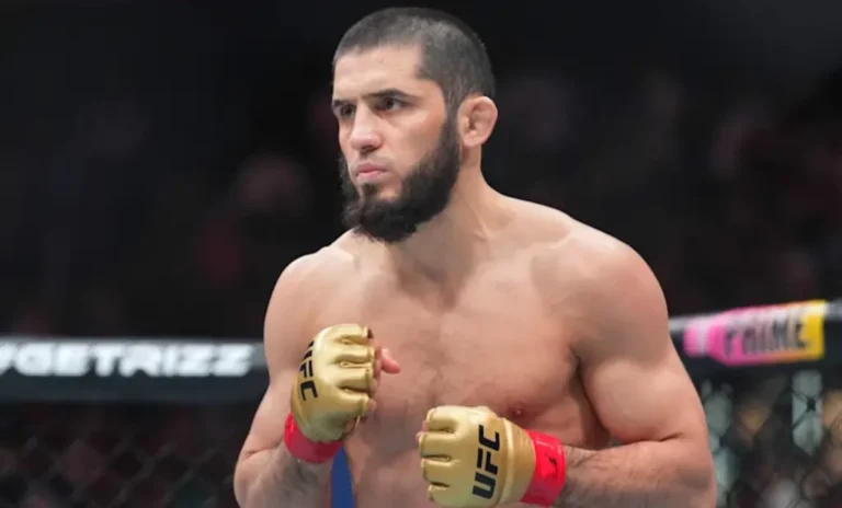 Islam Makhachev during his fight