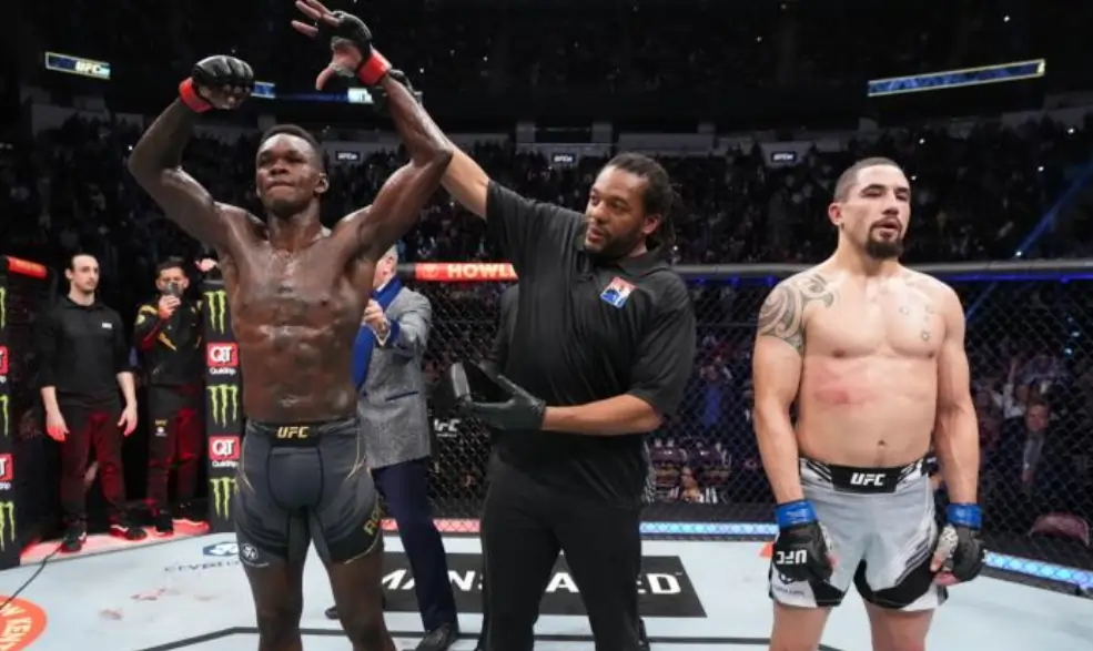 “It’s only gonna poison me” Israel Adesanya And Old Rival Whittaker Settle Their Differences Israel Adesanya and Robert Whittaker during their fight