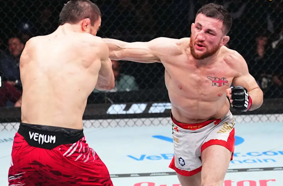 “Another Sparring Session” Merab Dvalishvili Reviews His Fight Against Umar Nurmagomedov Merab Dvalishvili fighting against Umar Nurmagomedov