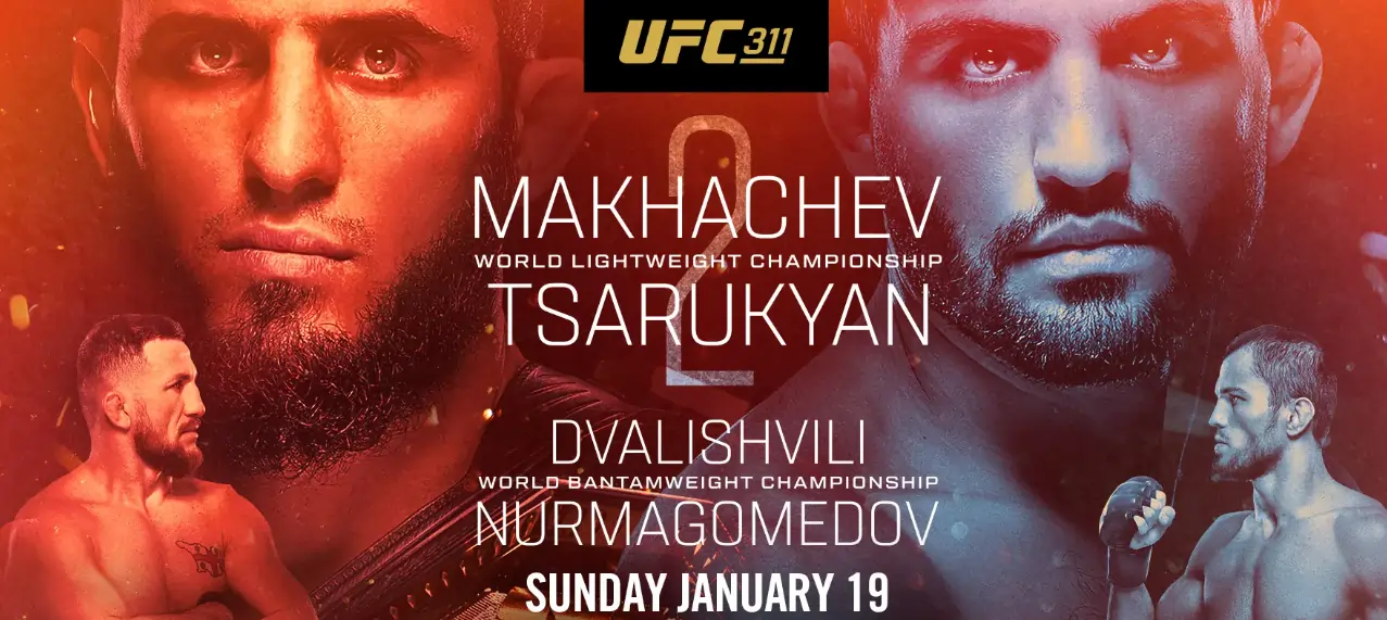 UFC 311: Islam Makhachev vs Arman Tsarukyan| Fight Card| Timings| Date| Where To watch In India UFC 311 Islam Makhachev vs Arman Tsarukyan