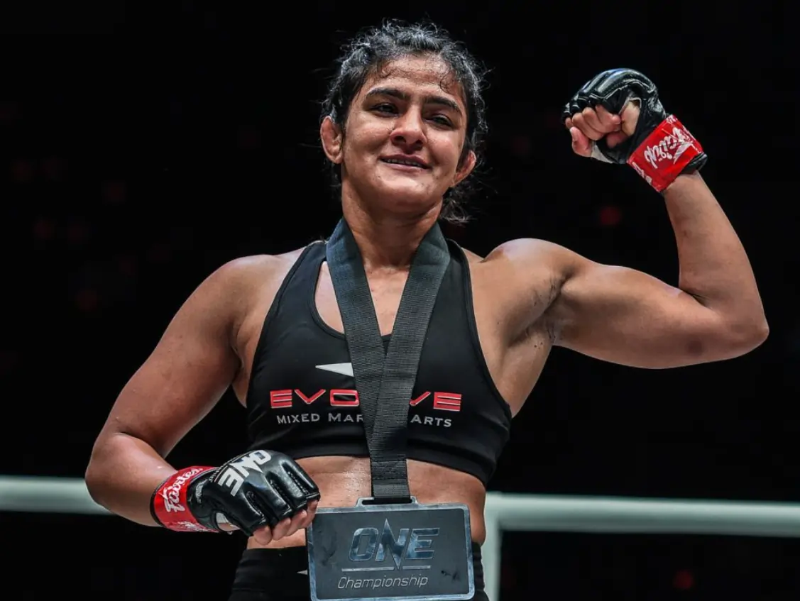Ritu Phogat after her win