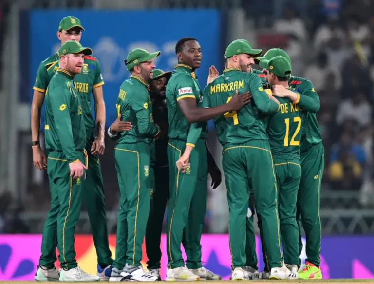 South Africa players during a match