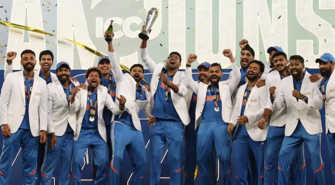 India vs New Zealand, Final , ICC Champions Trophy 2025: Match Highlights| Scorecard| POTM| Award Winners Indian cricket team players after winning CT 2025 final