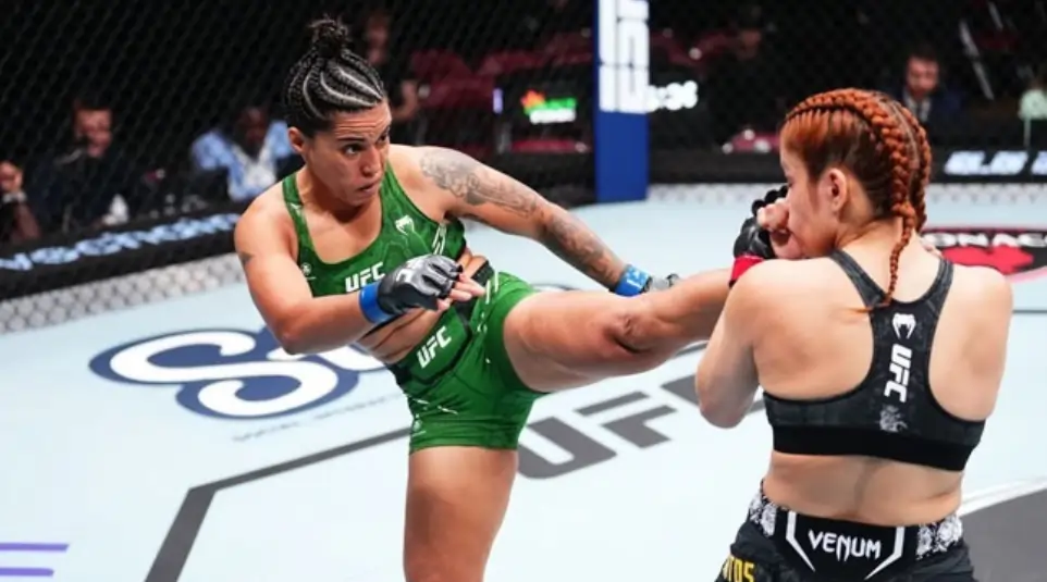 Puja Tomar To Fight Shauna Bannon At UFC London Puja Tomar during her fight with Rayanne Dos Santos