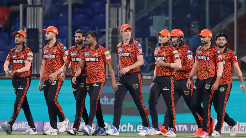Sunrisers Hyderabad players during a match