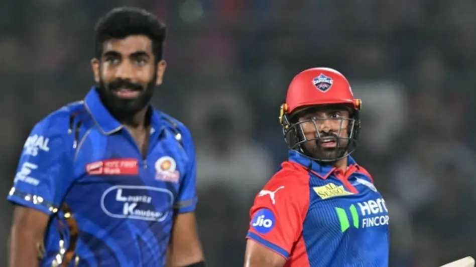 What Happened Between Karun Nair And Jasprit Bumrah During DC vs MI Clash? Jasprit Bumrah and Karun Nair during an IPL match