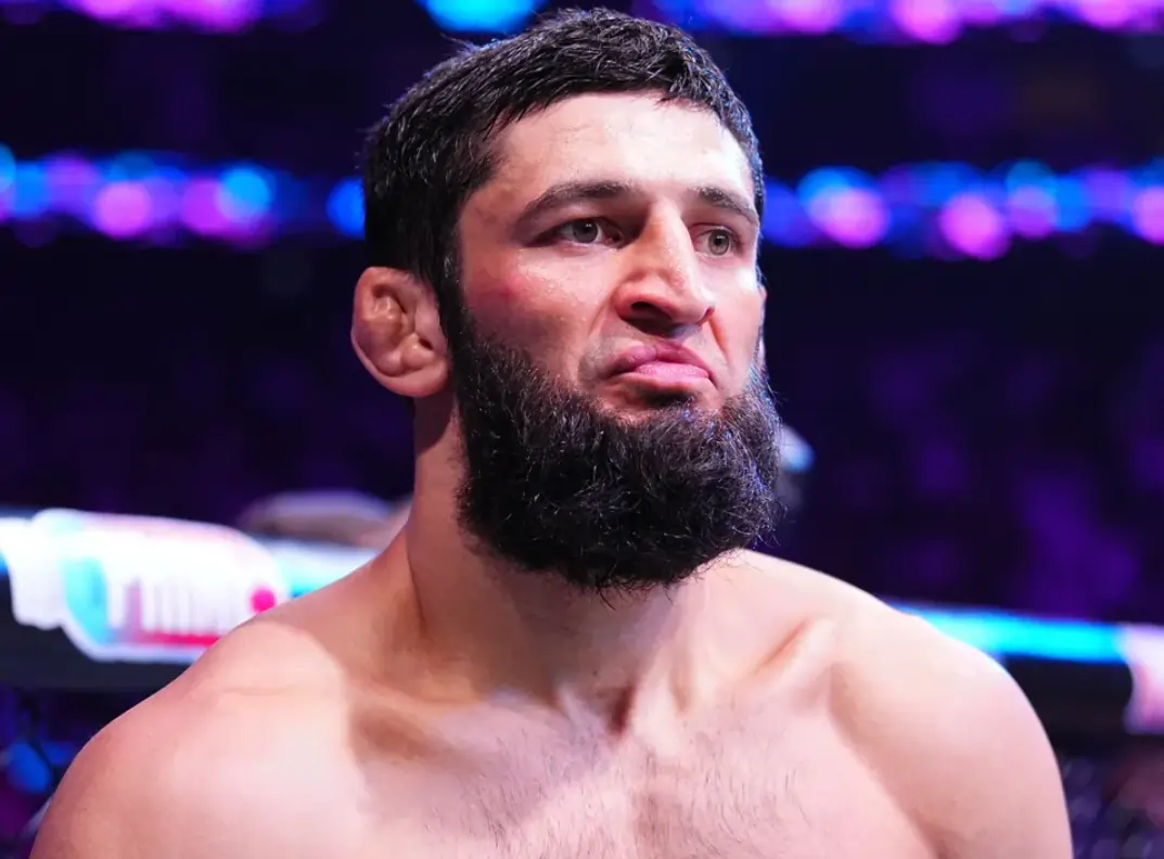Khamzat Chimaev Teases A “Good News” With Two Words Khamzat Chimaev during his fight