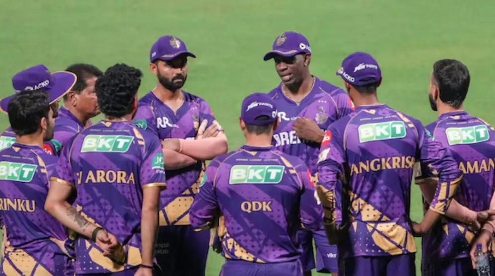 KKR team players during a match