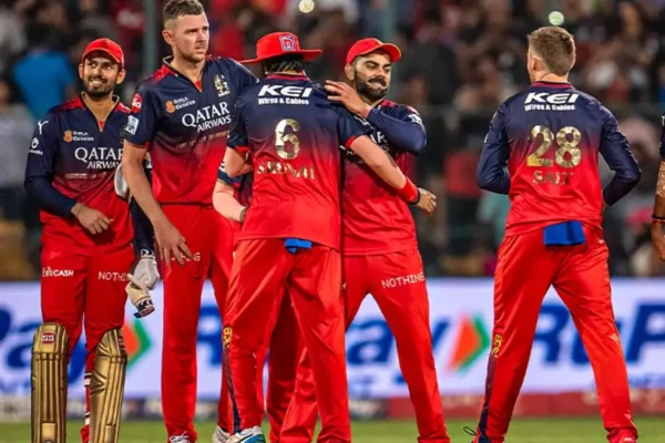 IPL 2025, Match 42nd, RCB vs RR: Match Results| Award Winners| Captains’ Corner| POTM RCB players during an IPL match