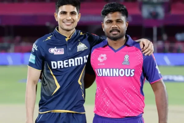 IPL 2025, Match 47th, RR vs GT: Weather Prediction And Pitch Report Sanju Samson and Shubman Gill during an IPL match