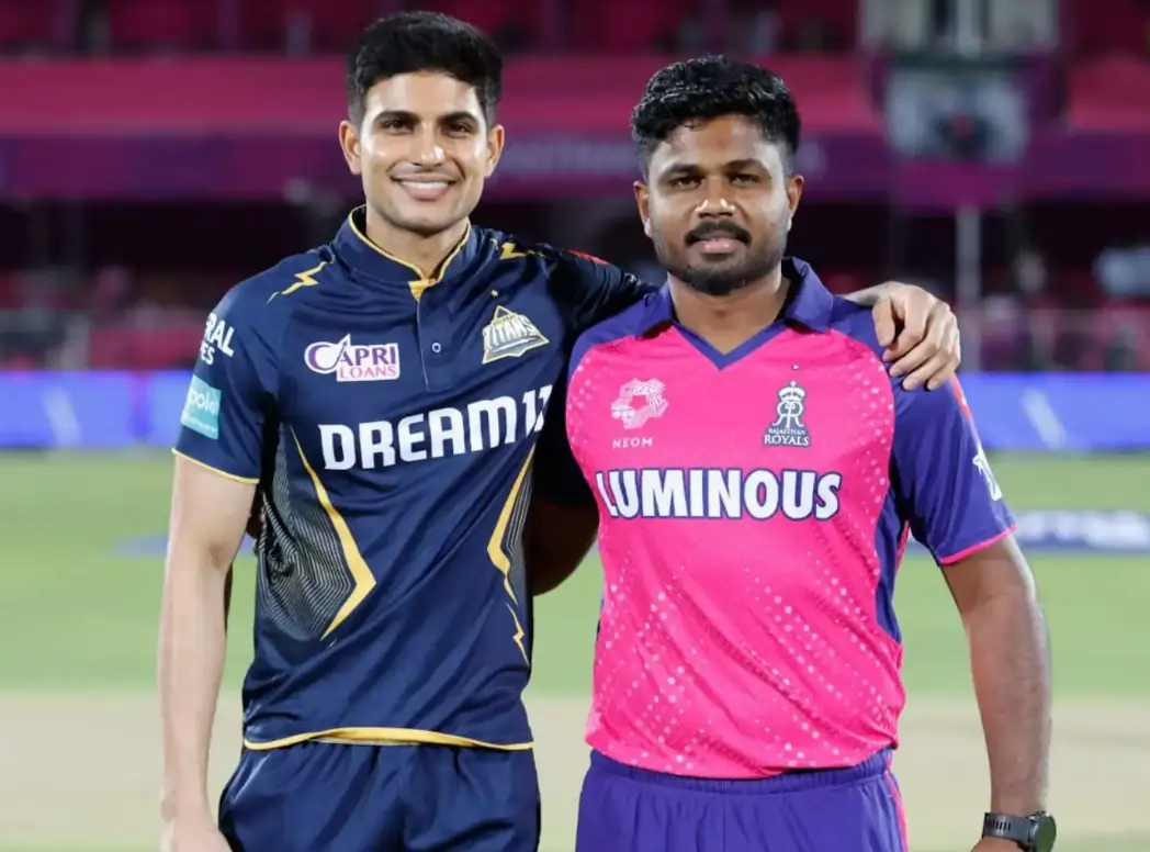 Sanju Samson and Shubman Gill during an IPL match