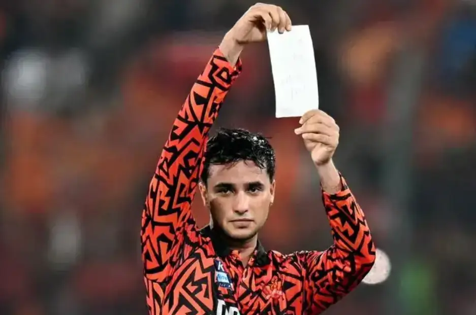 Abhishek Sharma during an IPL match