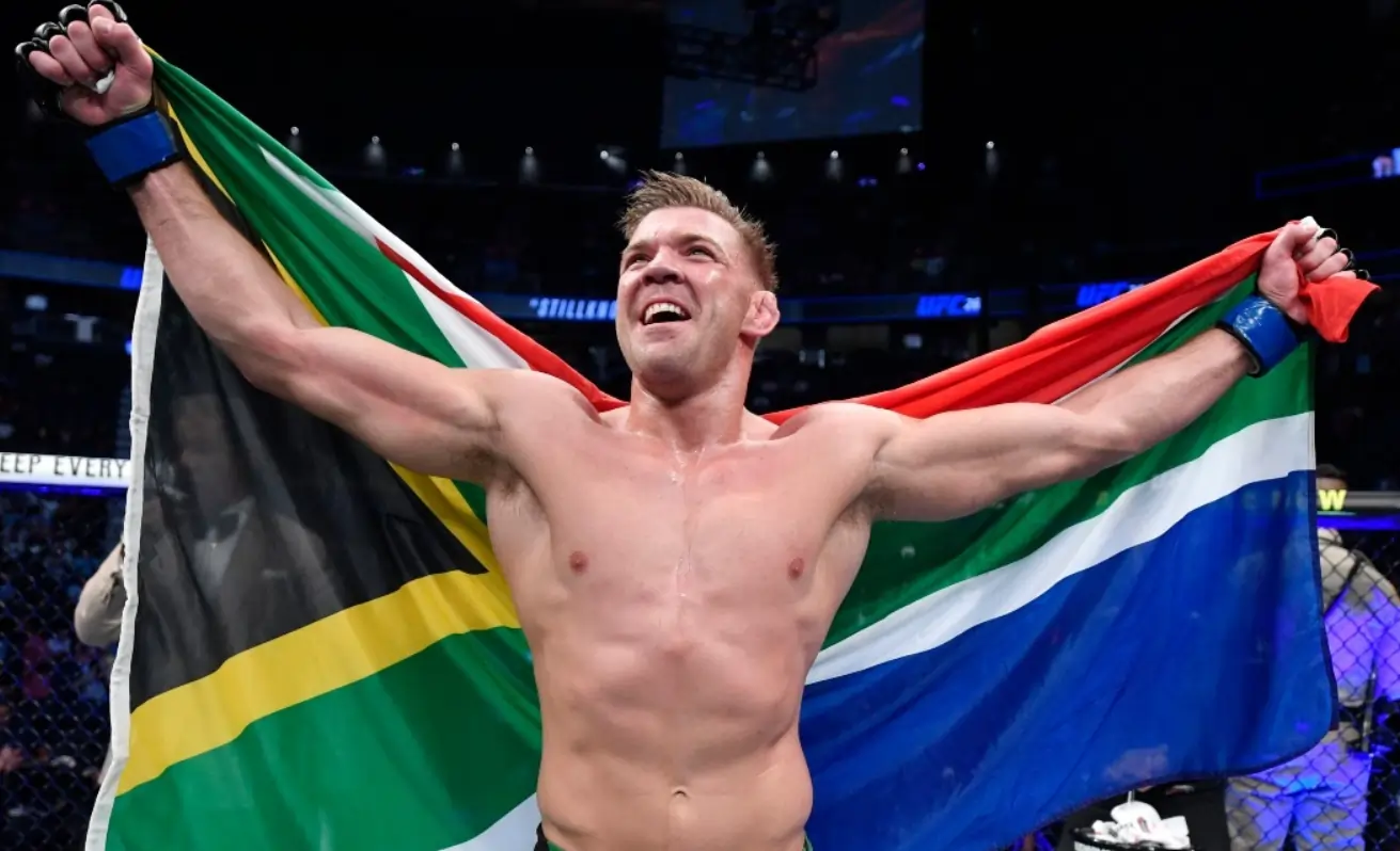 Dricus du Plessis after winning his fight