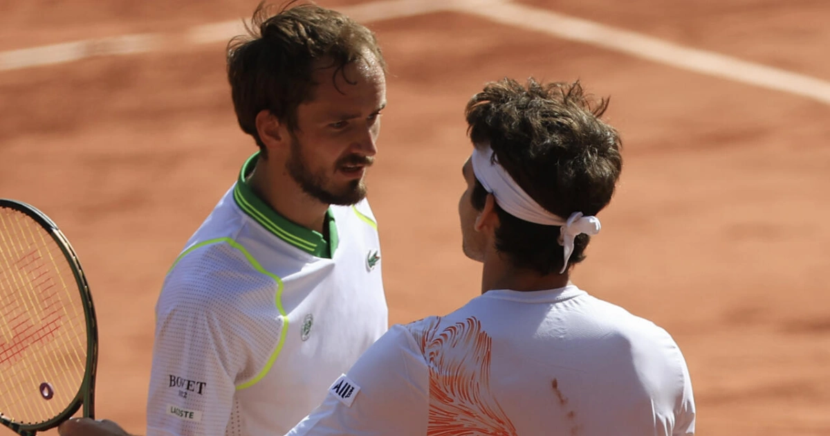 French Open 2025 Daniil Medvedev