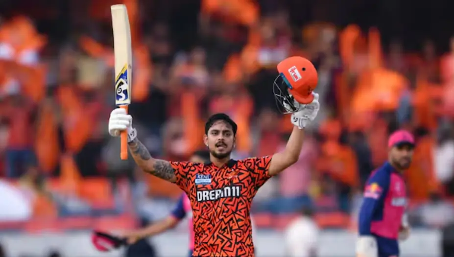Ishan Kishan during an IPL match