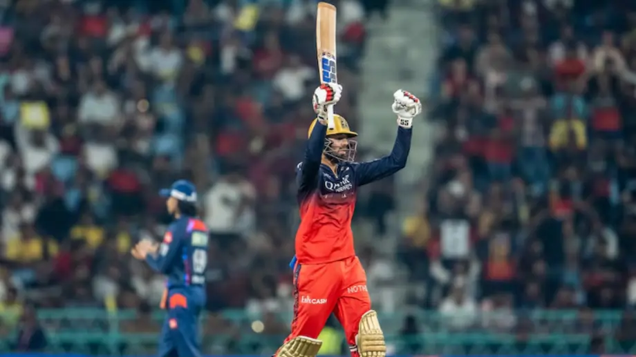 Jitesh Sharma after scoring his fifty