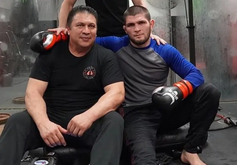 Khabib and his coach Javier Mendez