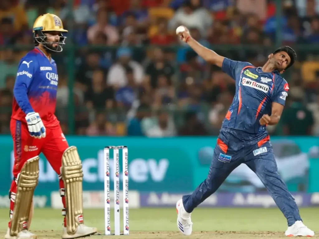 Rajat Patidar and Mayank Yadav during an IPL match