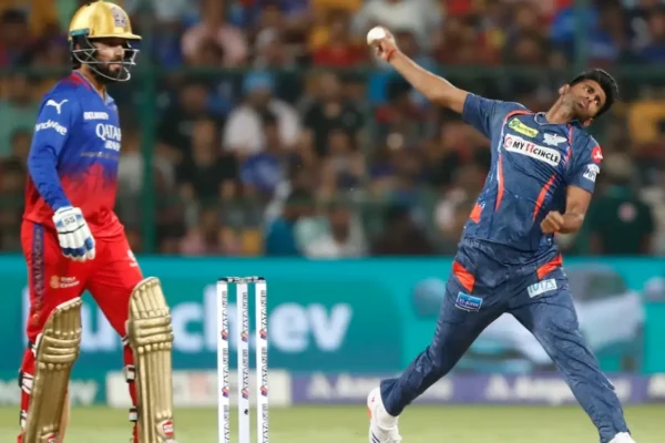 Would the LSG vs RCB Match Be Called Off? What Are The Latest Updates? Rajat Patidar and Mayank Yadav during an IPL match