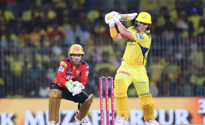 Sam Curran during an IPL match