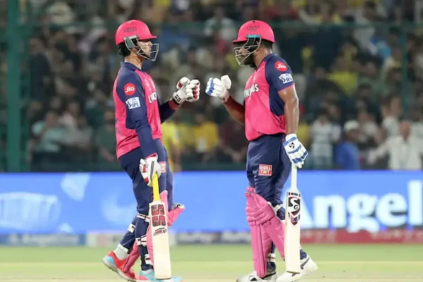 IPL 2025, Match 62nd, CSK vs RR: Match Results| Award Winners| Captains’ Corner| POTM Vaibhav Suryavanshi and Sanju Samson during an IPL match