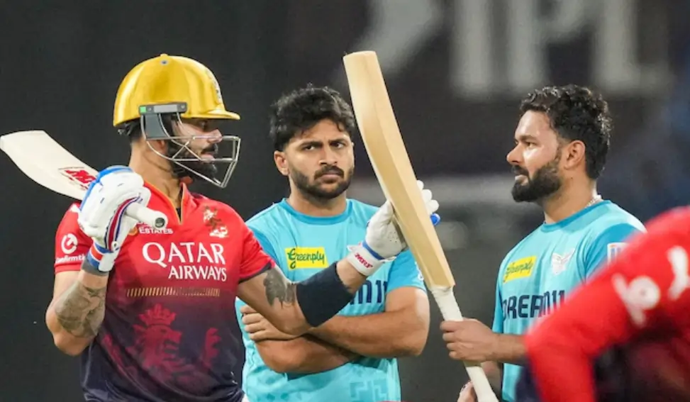 Rishabh Pant and Virat Kohli during practice session