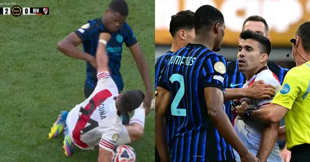 Acuna vs Dumfries Fight